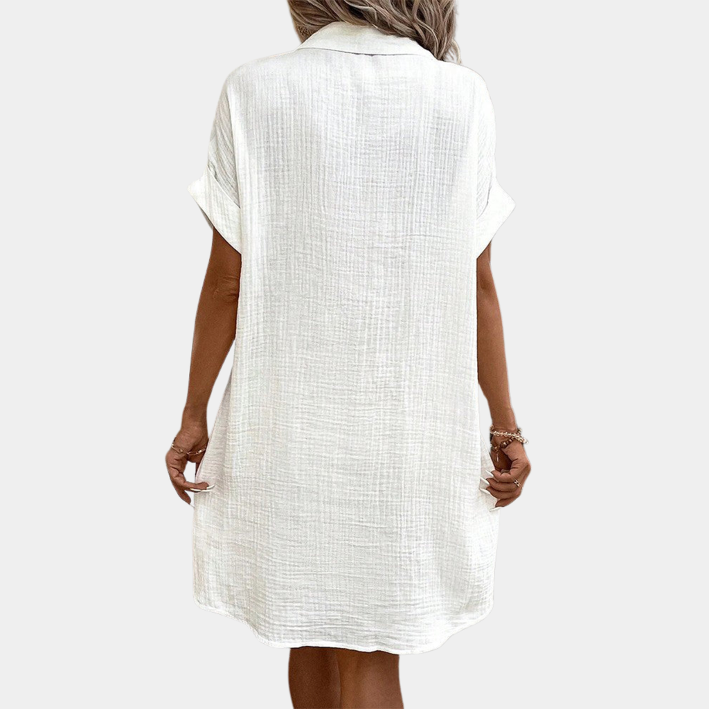 Clara | Women's Summer Button-Down Shirt Dress Prescott Mode
