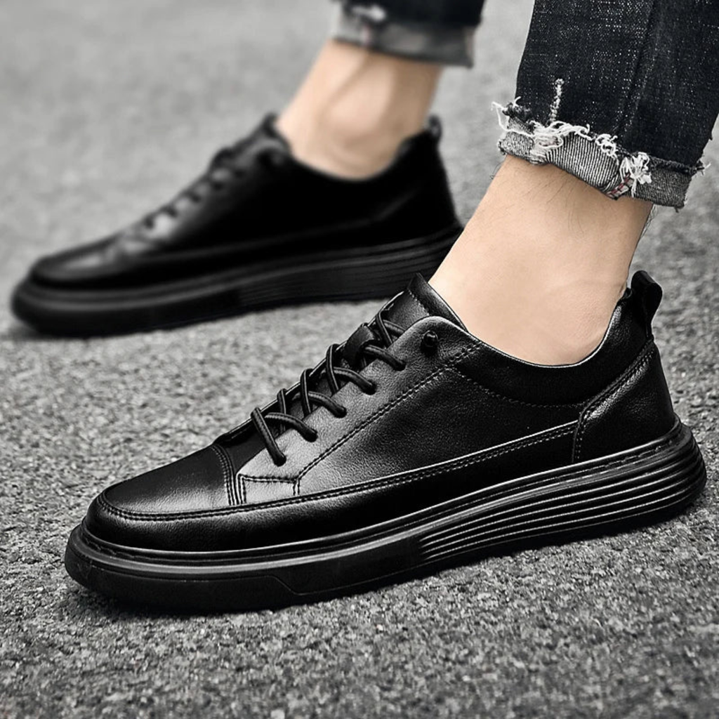 Elias | Men’s Casual Leather Lace-Up Shoes Prescott Mode