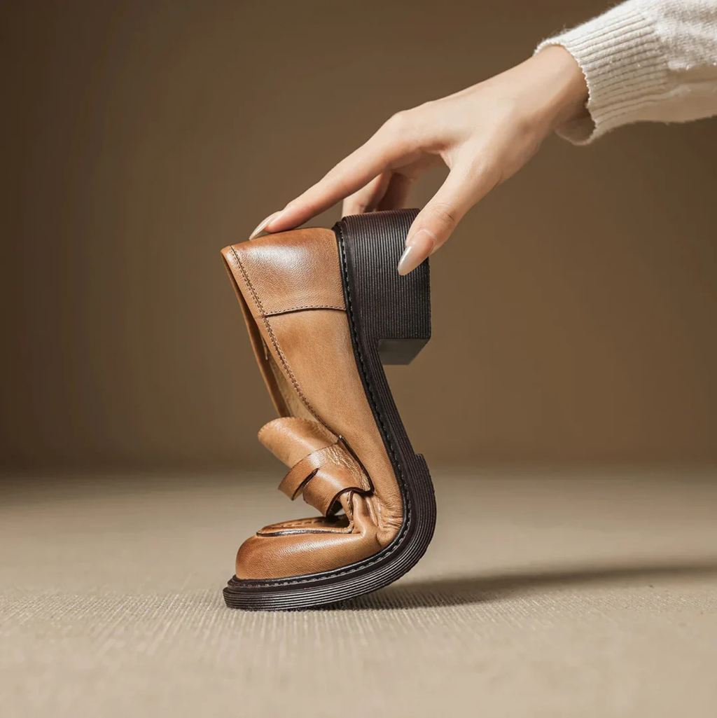 Evelyn | Women's Classic Leather Penny Loafers Prescott Mode