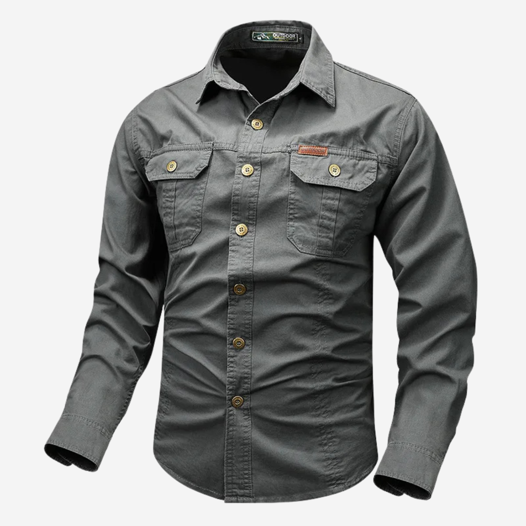 Logan | Men’s Classic Utility Button-Up Shirt Prescott Mode