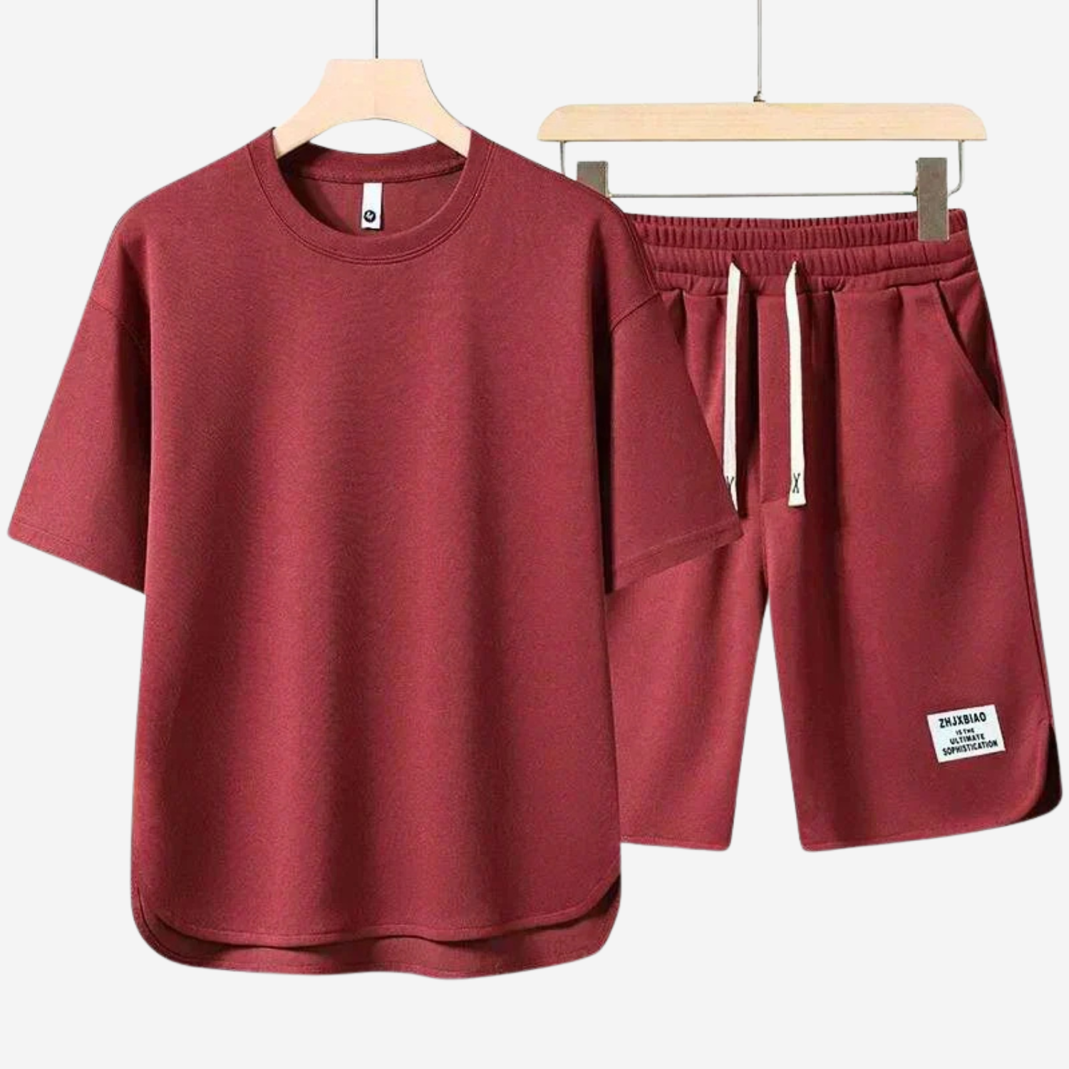 Mason | Men’s Casual T-Shirt & Drawstring Shorts Set Prescott Mode