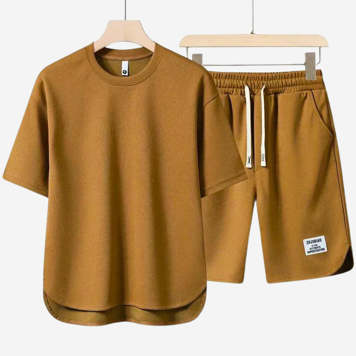 Mason | Men’s Casual T-Shirt & Drawstring Shorts Set Prescott Mode