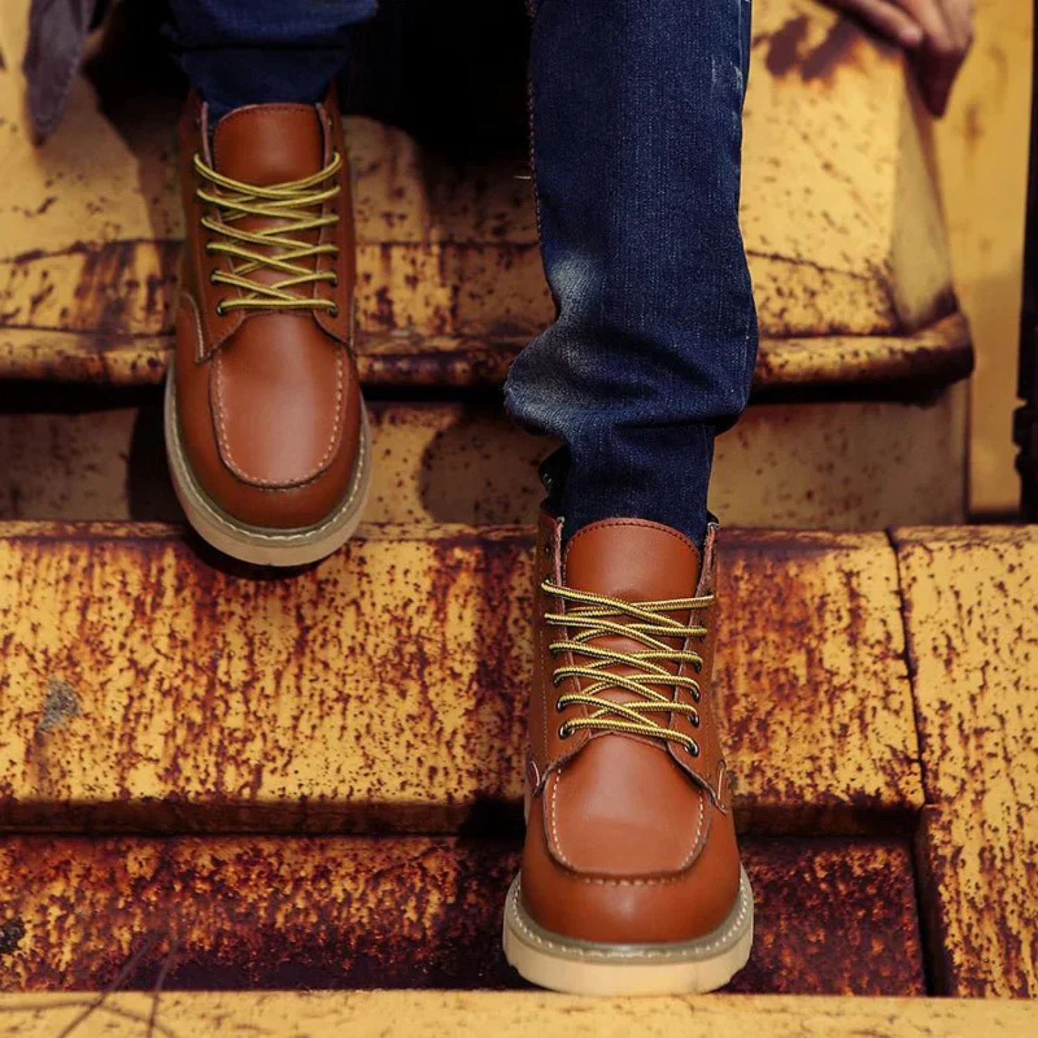 Hunter | Men’s Classic Leather Lace-Up Shoes Prescott Mode