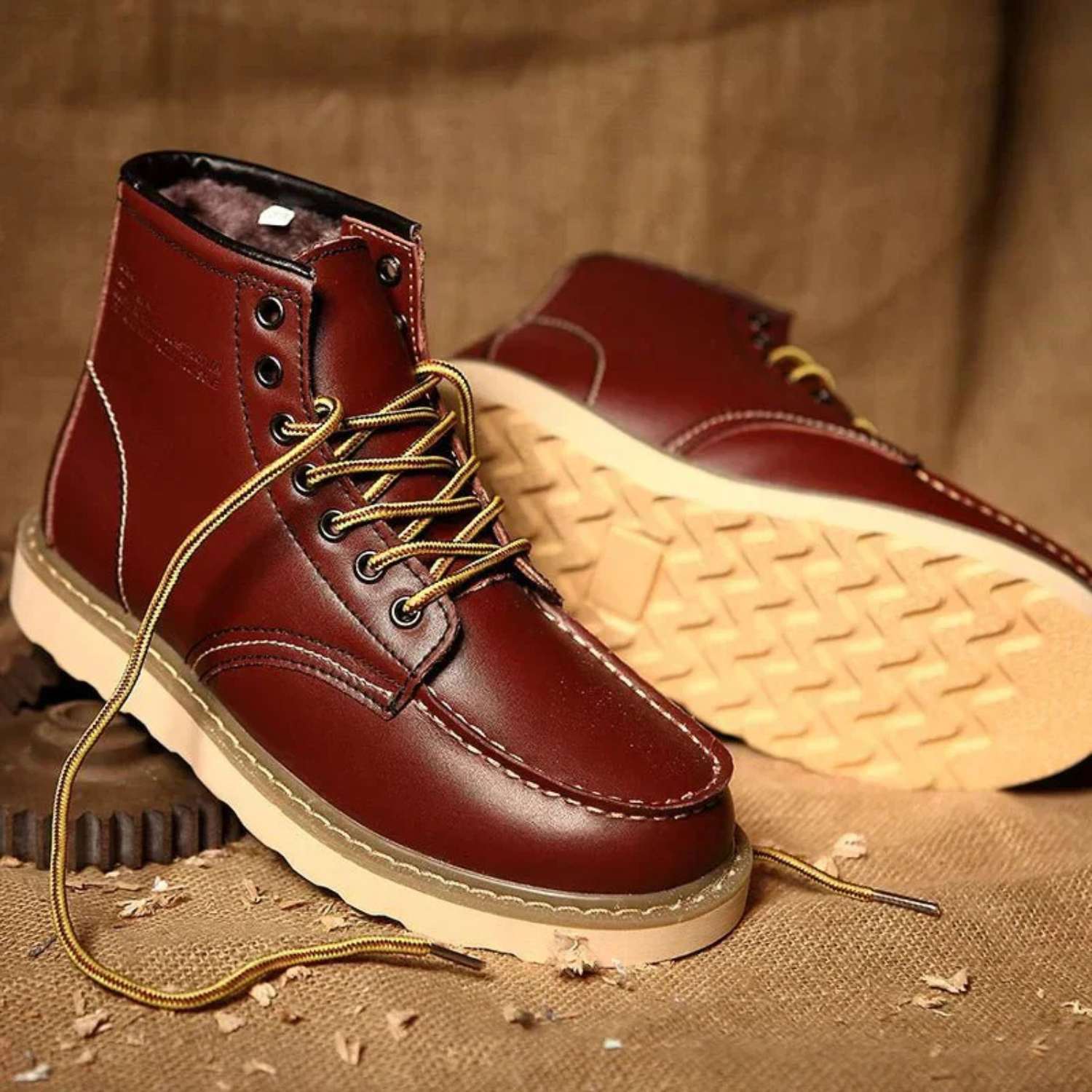 Hunter | Men’s Classic Leather Lace-Up Shoes Prescott Mode