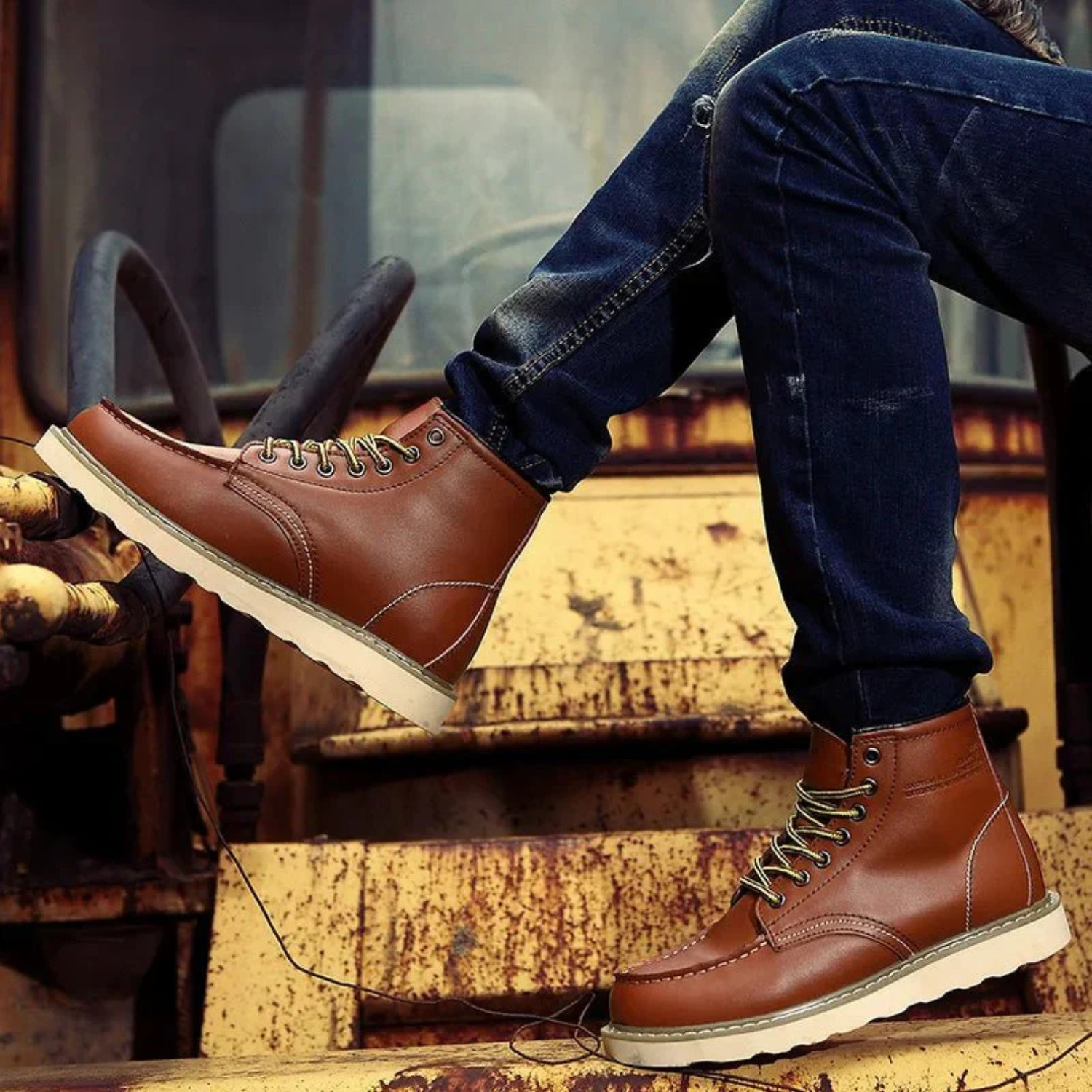 Hunter | Men’s Classic Leather Lace-Up Shoes Prescott Mode