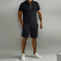 Men's Comfortable Polo and Shorts Two-Piece Set Prescott Mode