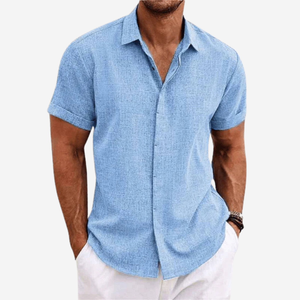 Men’s Short Sleeve Button-Up Shirt Prescott Mode