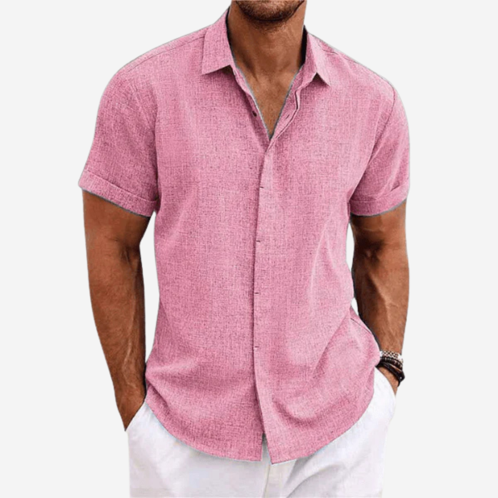 Men’s Short Sleeve Button-Up Shirt Prescott Mode