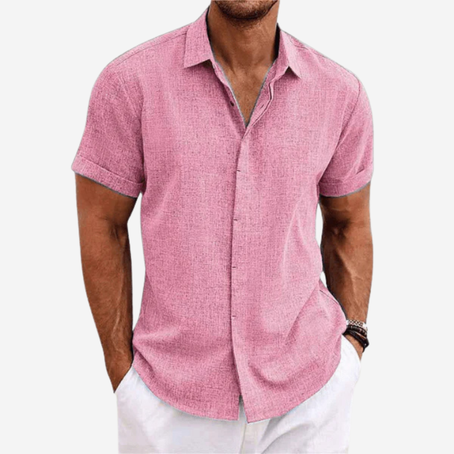 Men’s Short Sleeve Button-Up Shirt Prescott Mode