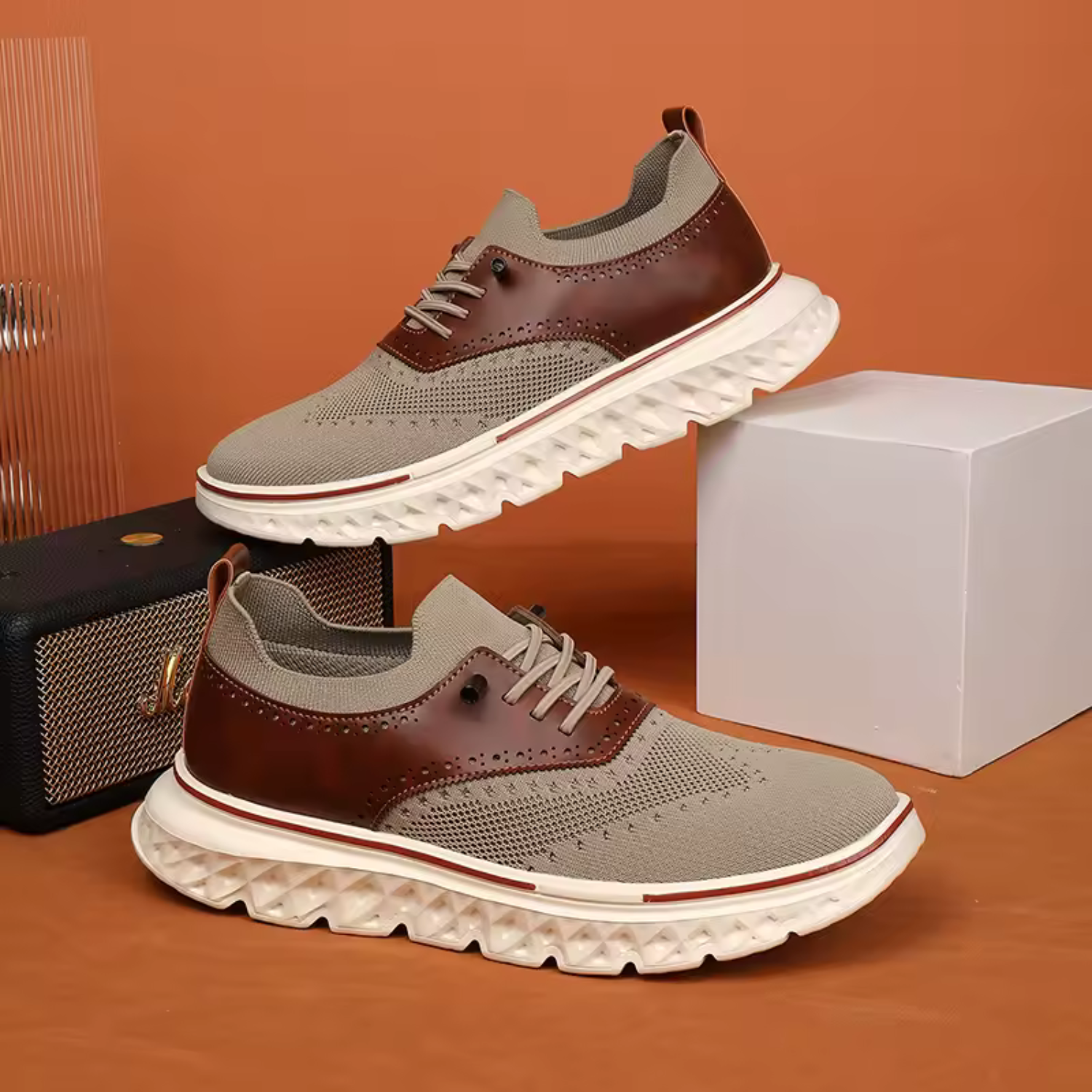 Men’s Wide Fit Comfortable Casual Shoes Prescott Mode