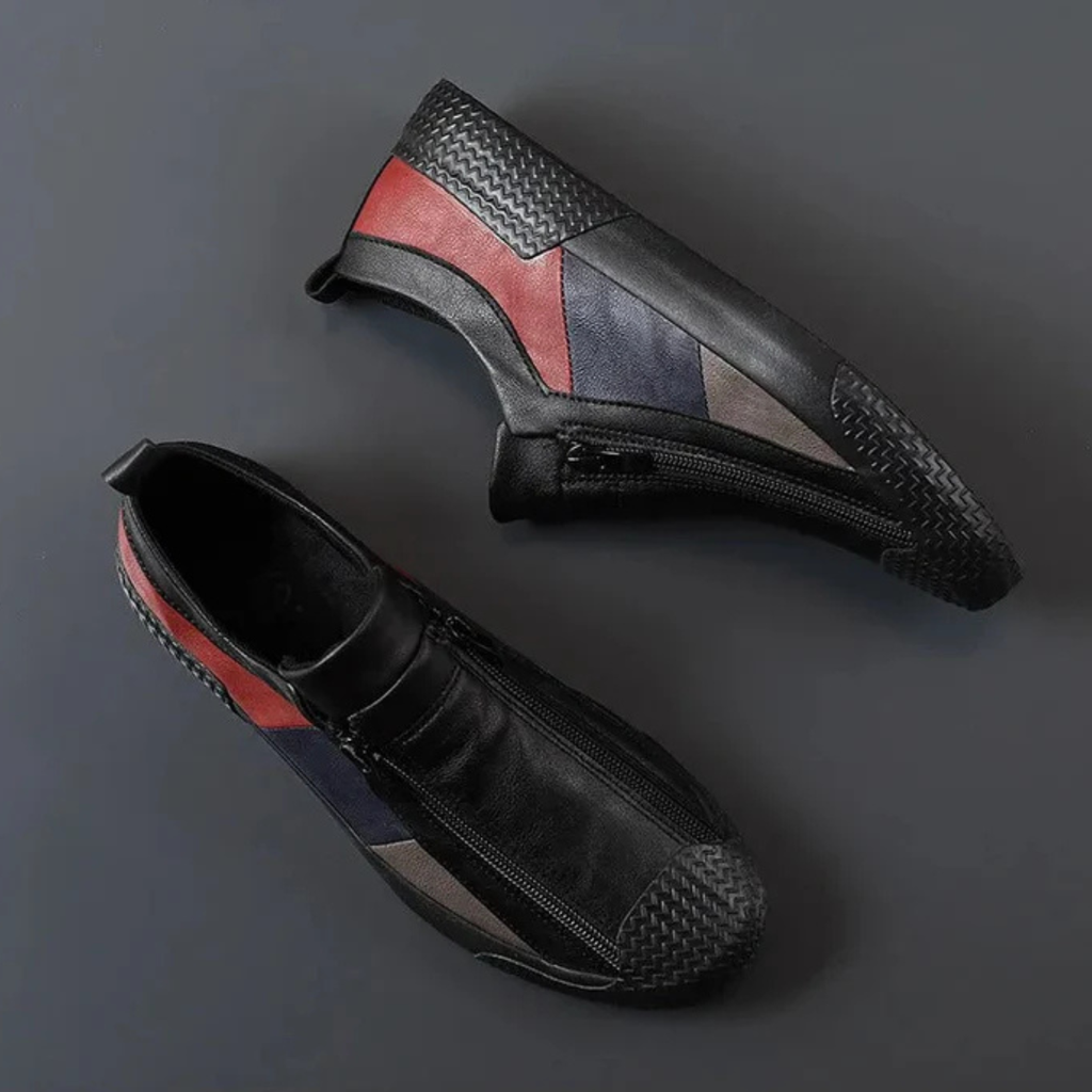 Milo | Men’s Casual Colorblock Zip-Up Sneakers Prescott Mode