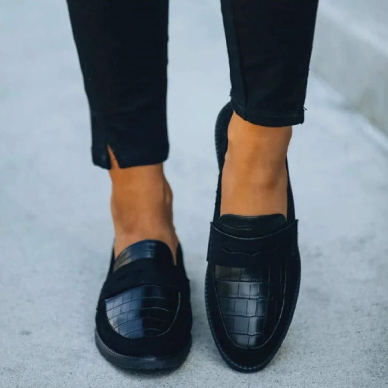 Noah | Women's Classic Croc-Embossed Loafers Prescott Mode