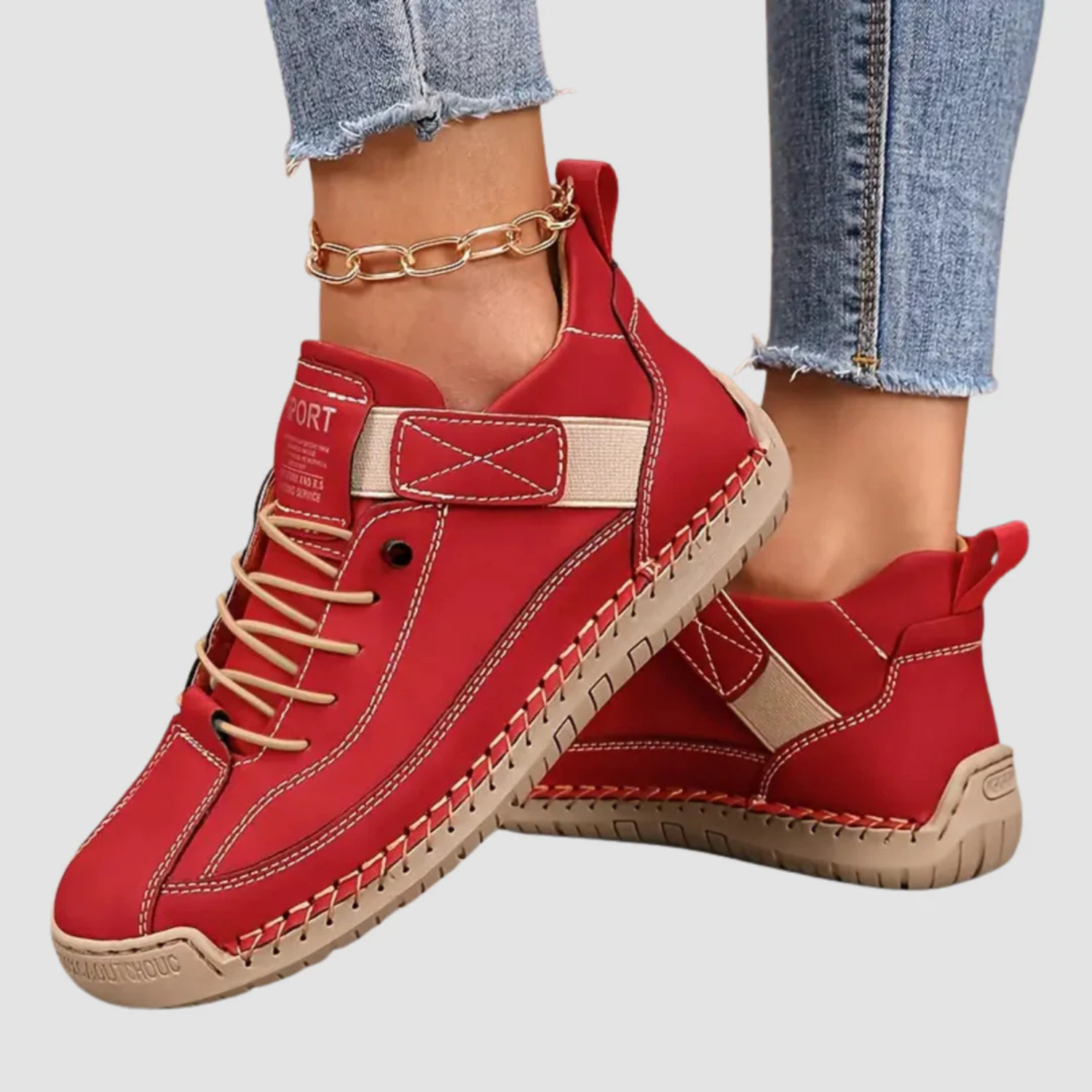 Nova | Women’s Orthopedic Leather Sneakers Prescott Mode