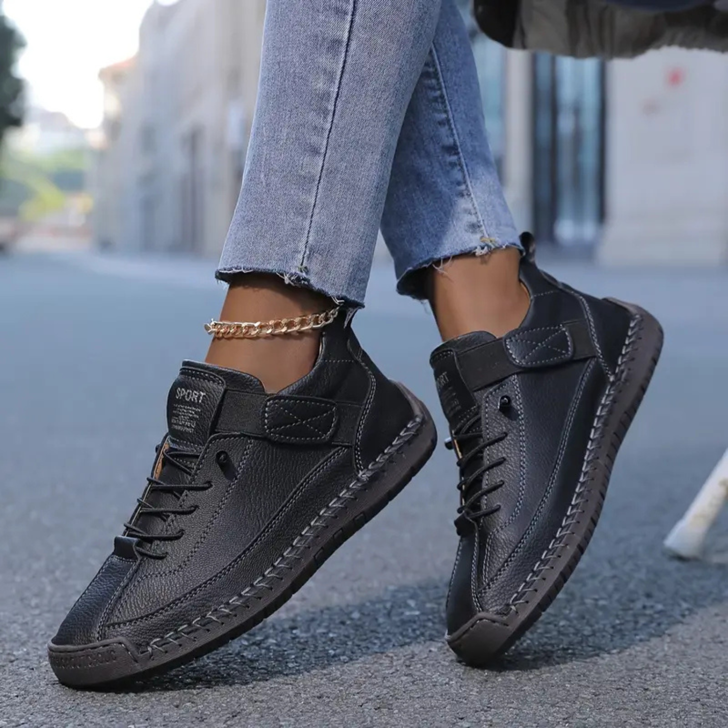 Nova | Women’s Orthopedic Leather Sneakers Prescott Mode