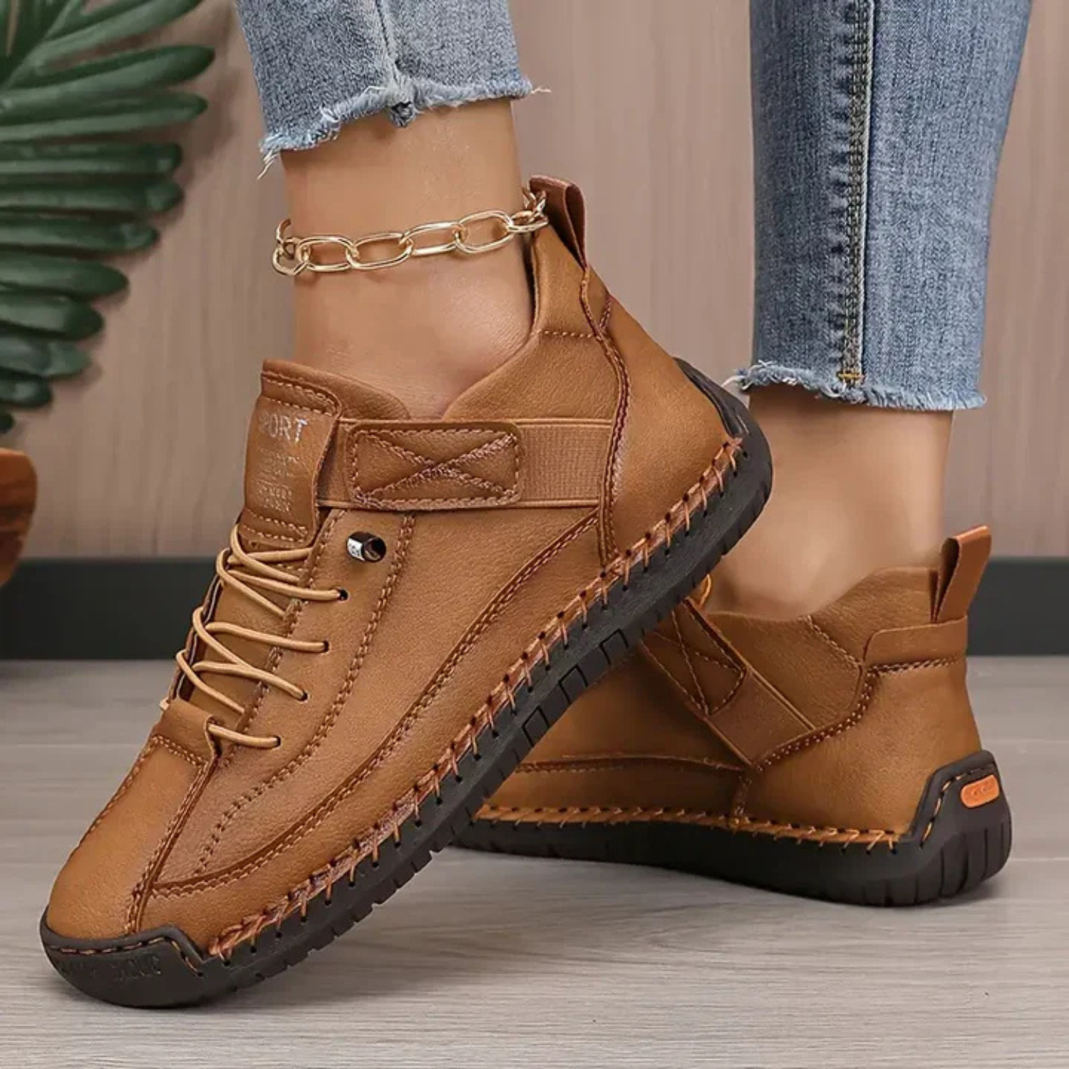 Nova | Women’s Orthopedic Leather Sneakers Prescott Mode