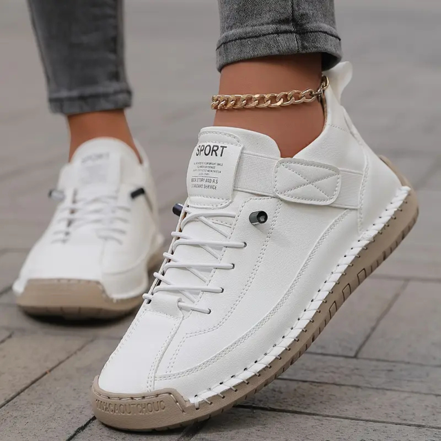 Nova | Women’s Orthopedic Leather Sneakers Prescott Mode