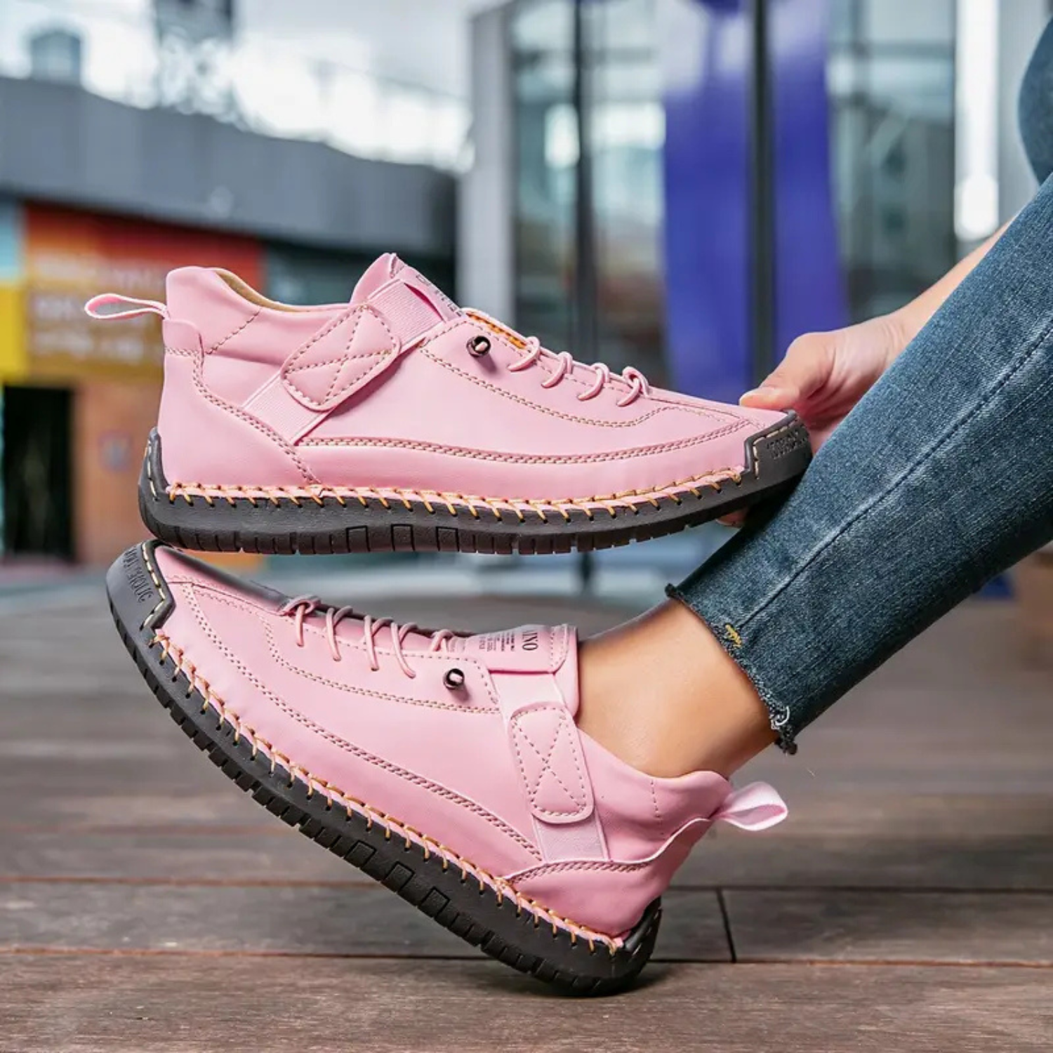 Nova | Women’s Orthopedic Leather Sneakers Prescott Mode