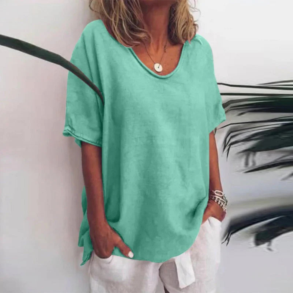 Women’s Casual Short Sleeve Blouse Prescott Mode