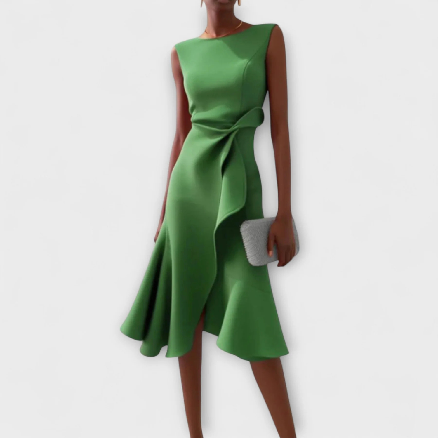 Women’s Draped Sleeveless Midi Dress Prescott Mode