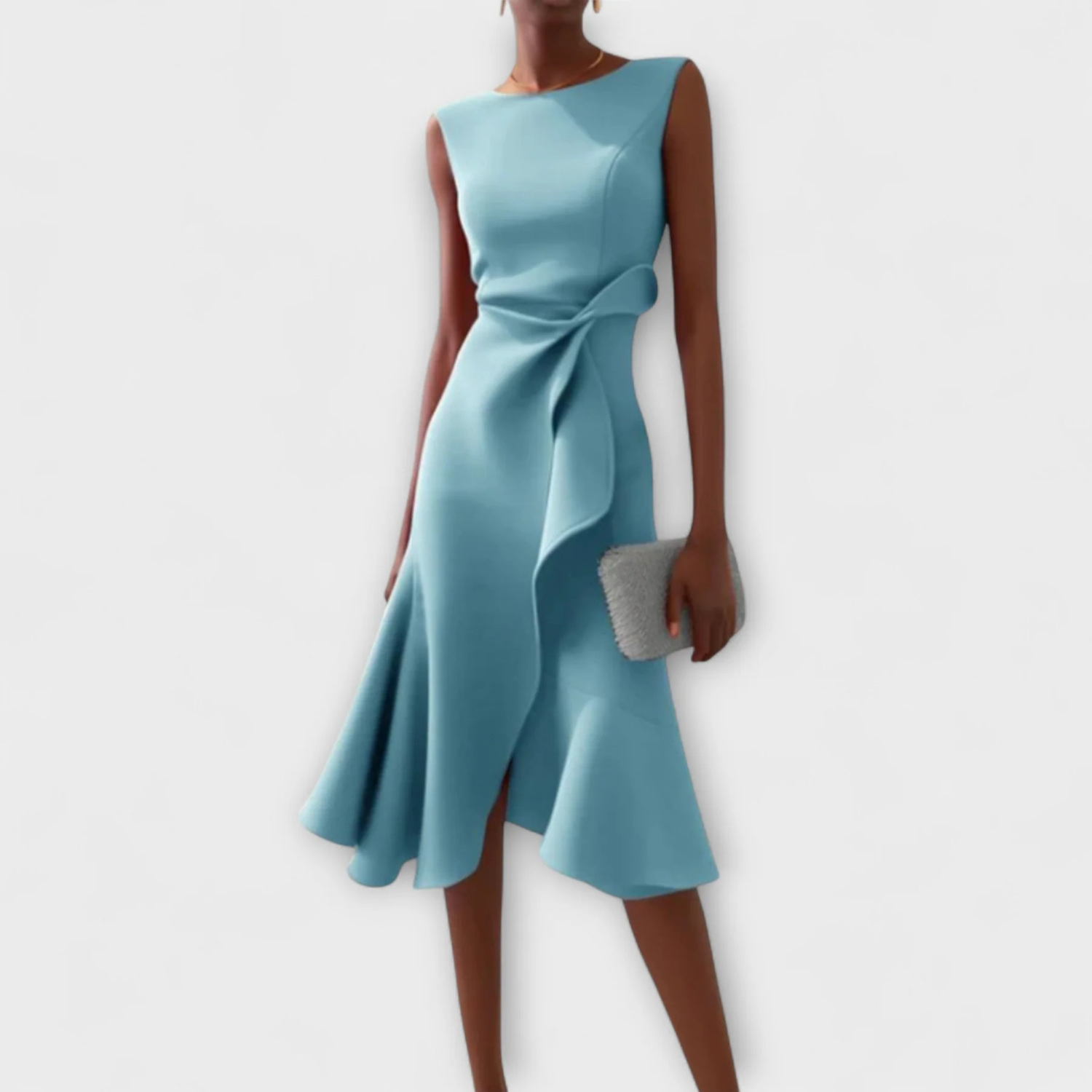Women’s Draped Sleeveless Midi Dress Prescott Mode