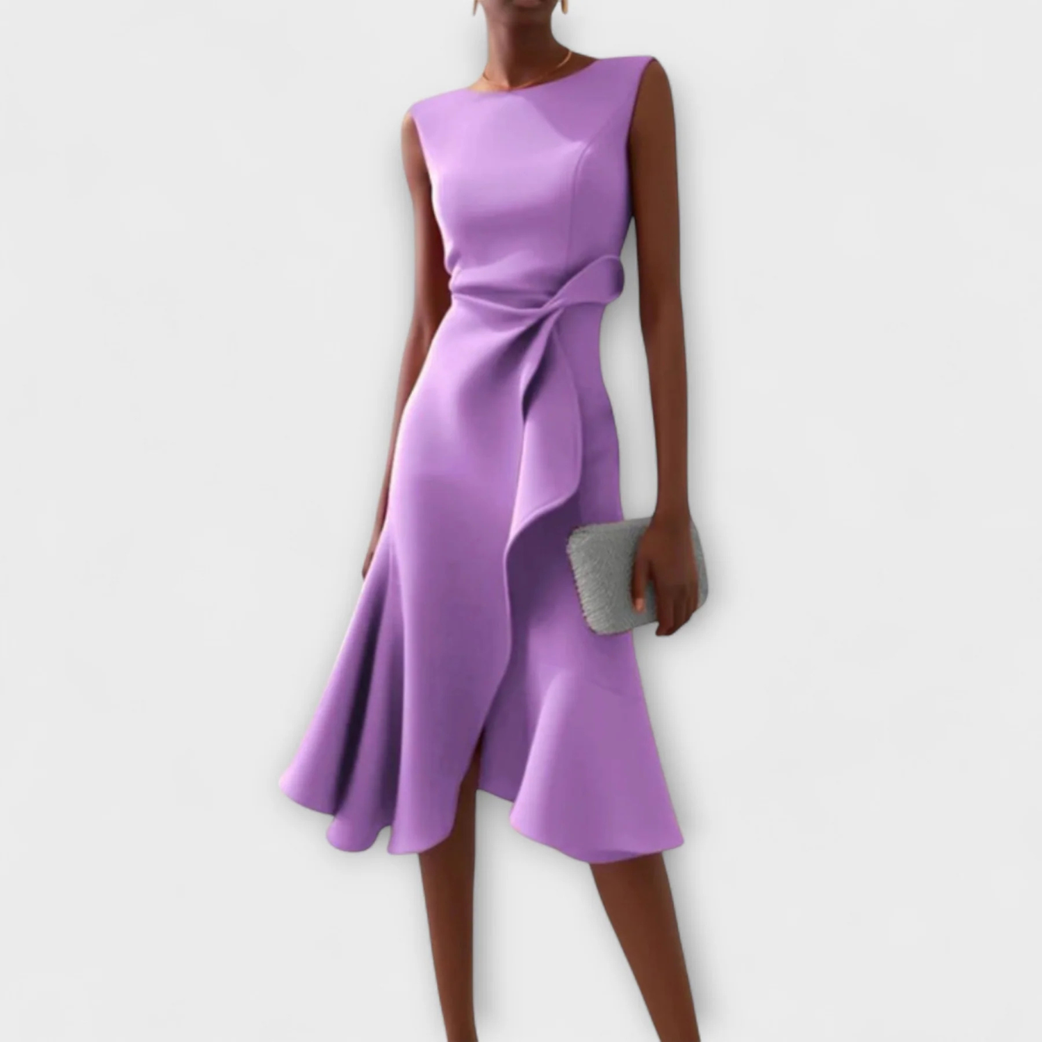 Women’s Draped Sleeveless Midi Dress Prescott Mode