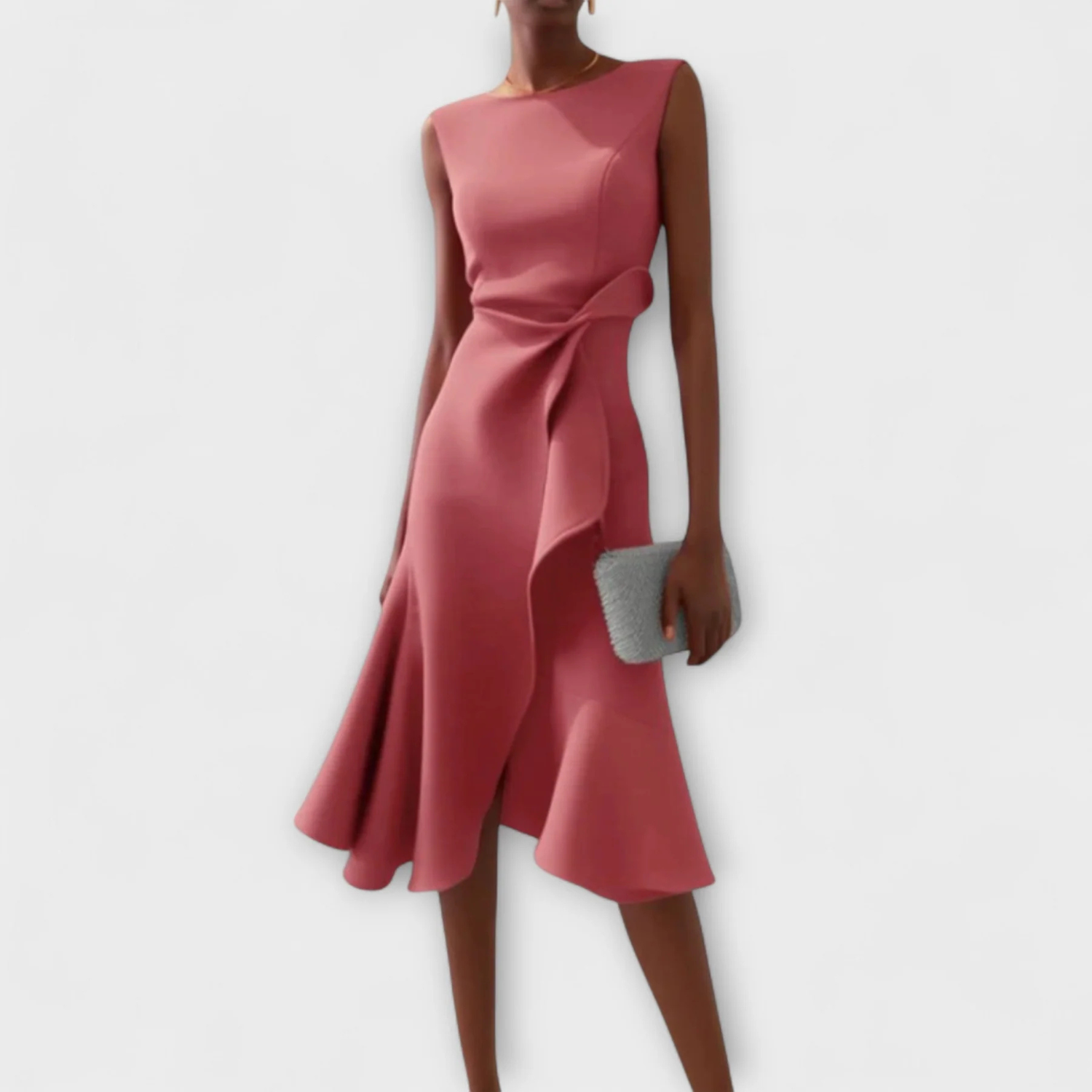 Women’s Draped Sleeveless Midi Dress Prescott Mode