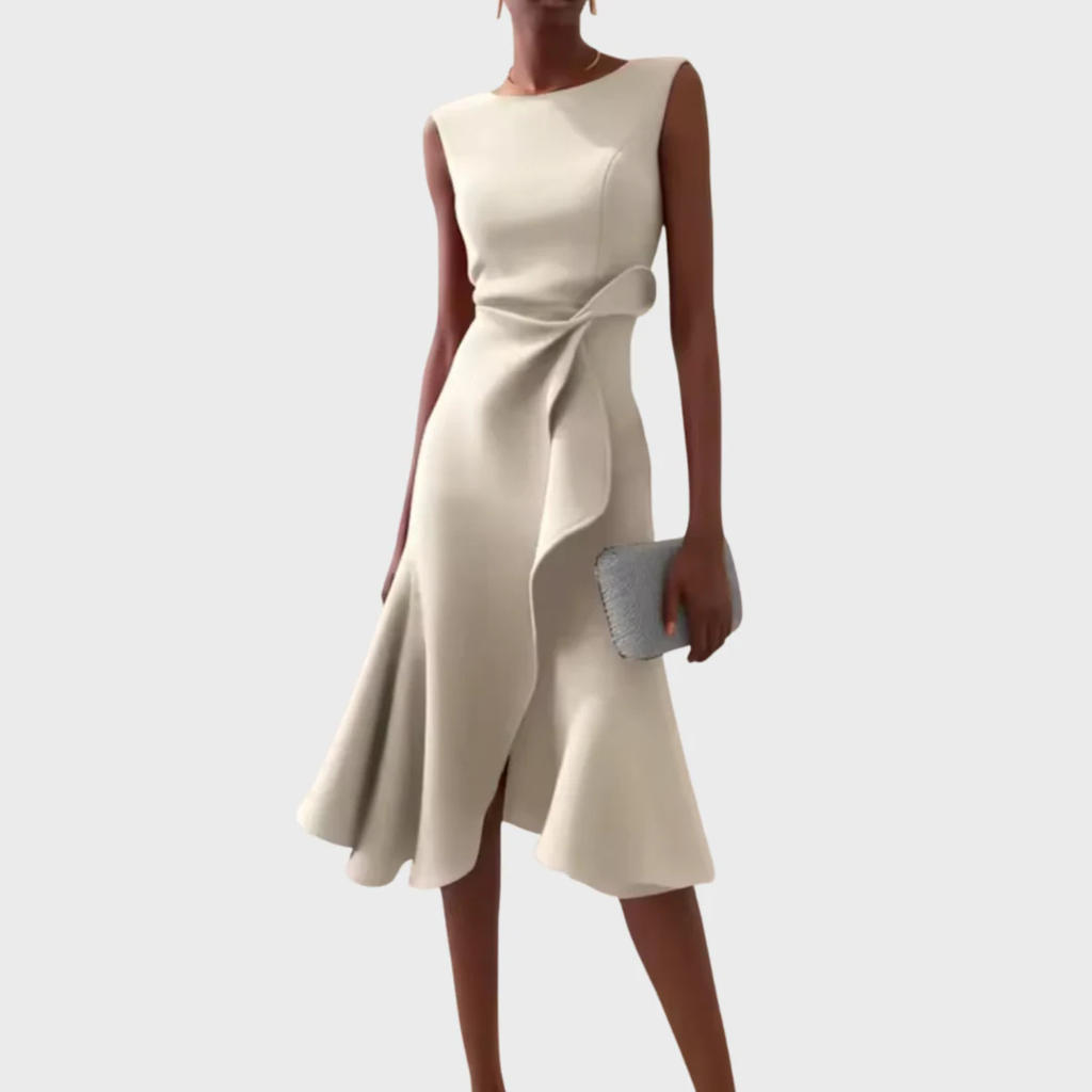 Women’s Draped Sleeveless Midi Dress Prescott Mode