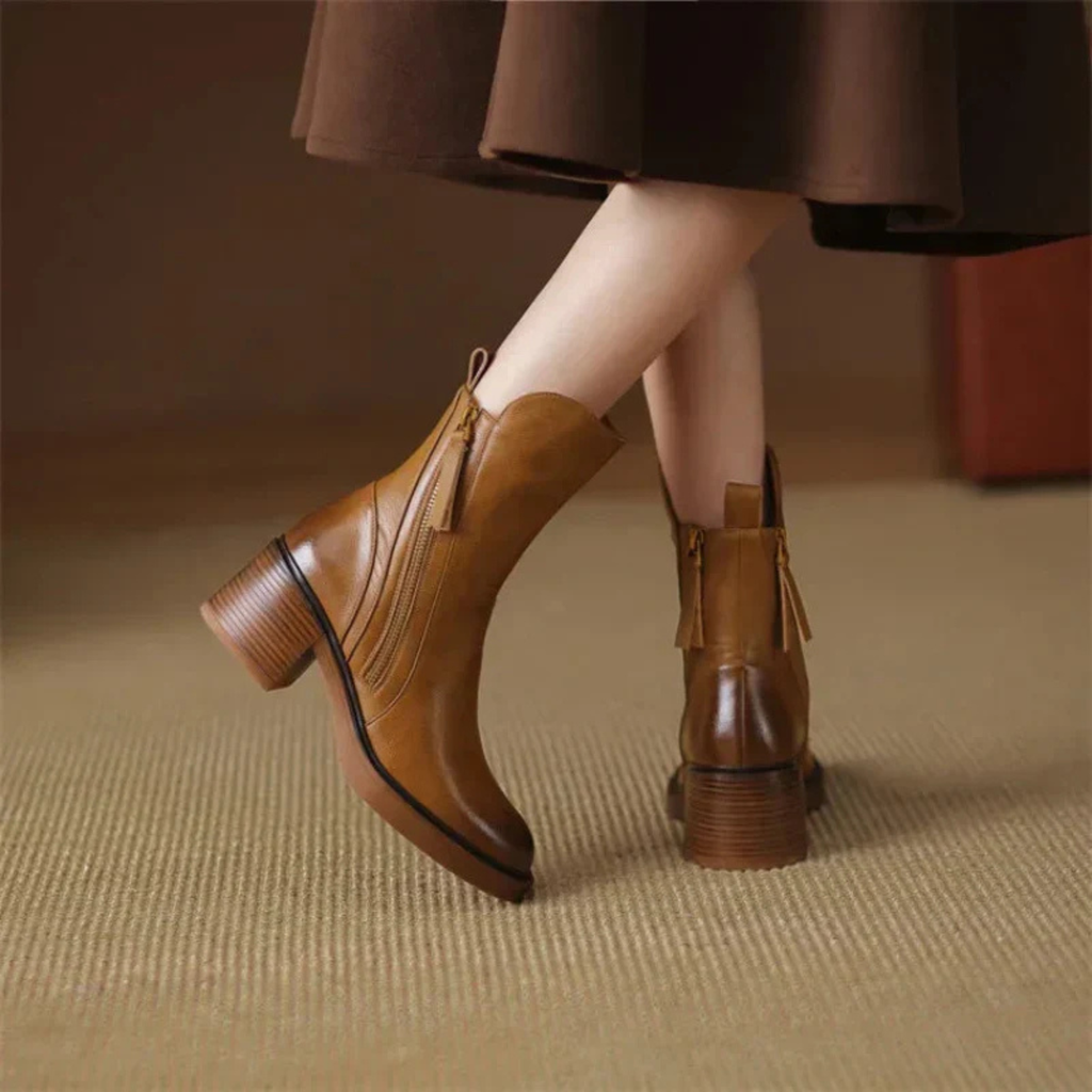 Women's Side Zip Up Ankle Boots Prescott Mode