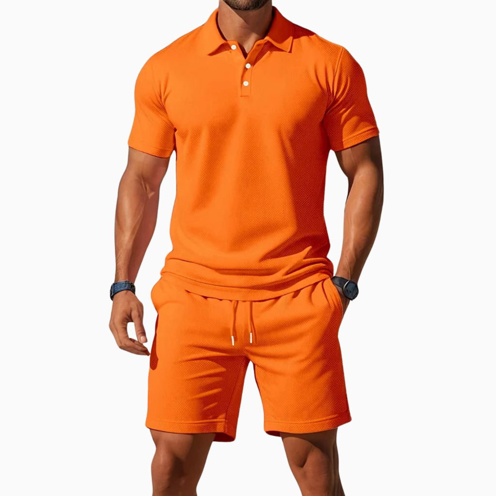 Men's Short Sleeve Short and Polo Set Prescott Mode