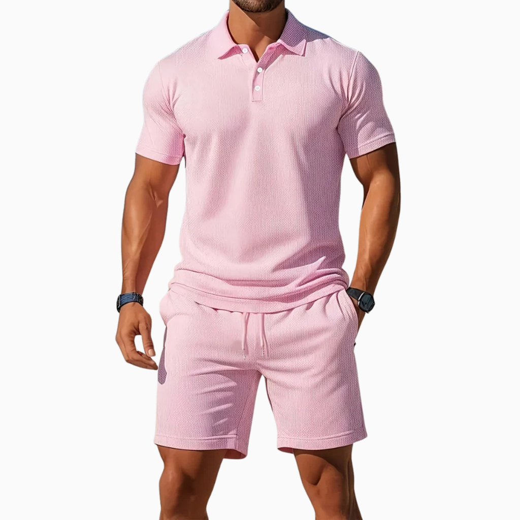 Men's Short Sleeve Short and Polo Set Prescott Mode