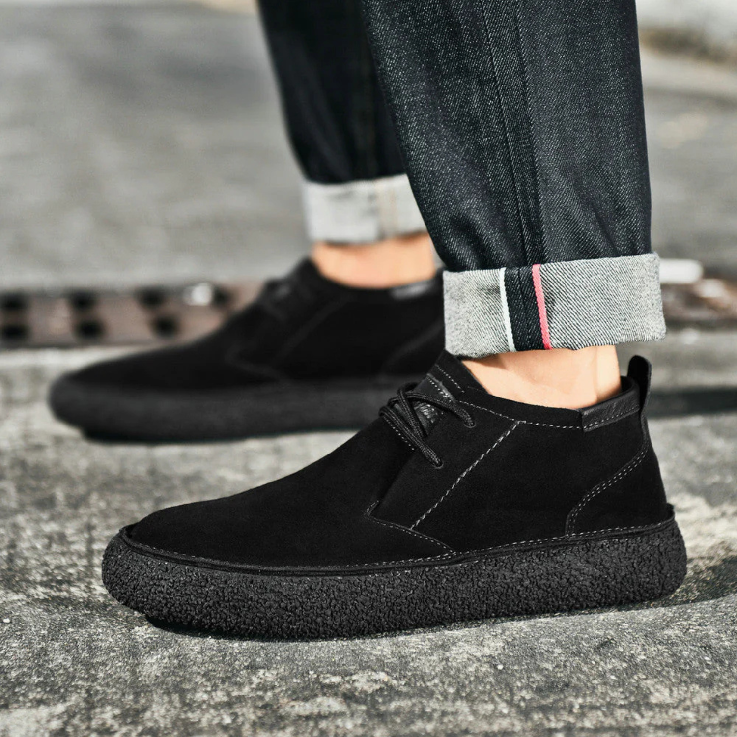 Men's Comfortable Mid-Top Loafers Prescott Mode