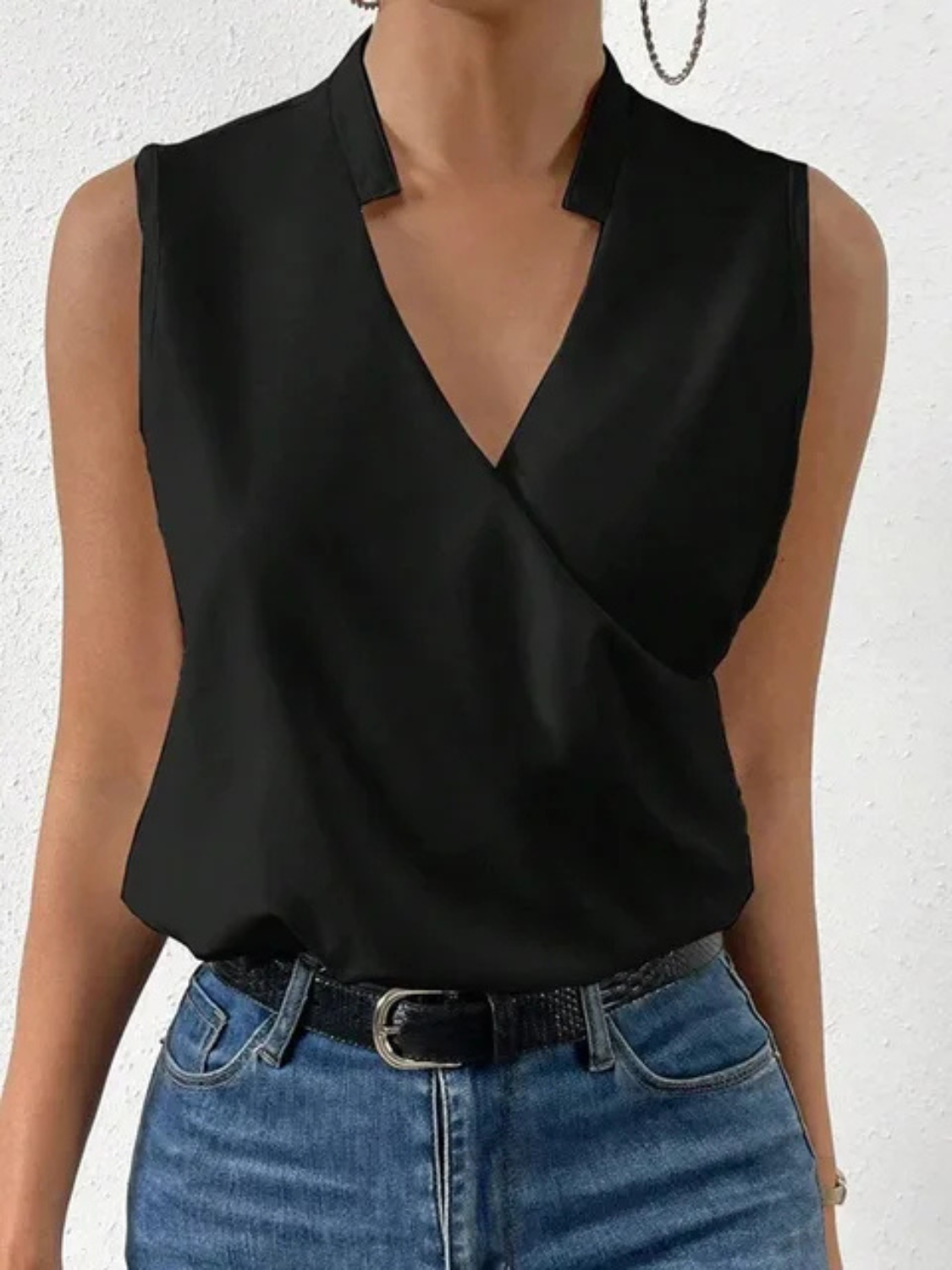 Women's V-Neck Summer Top Prescott Mode