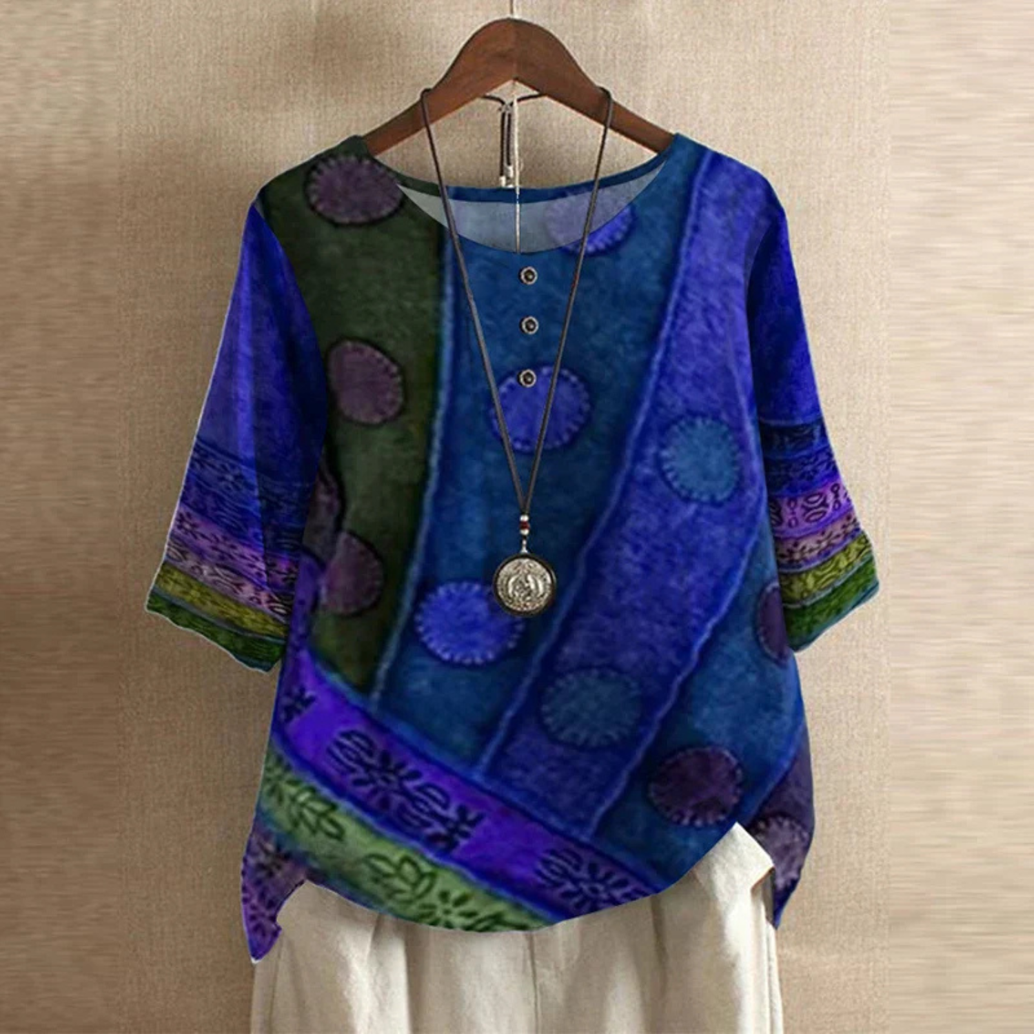 Women’s Boho Retro-Inspired Blouse Prescott Mode