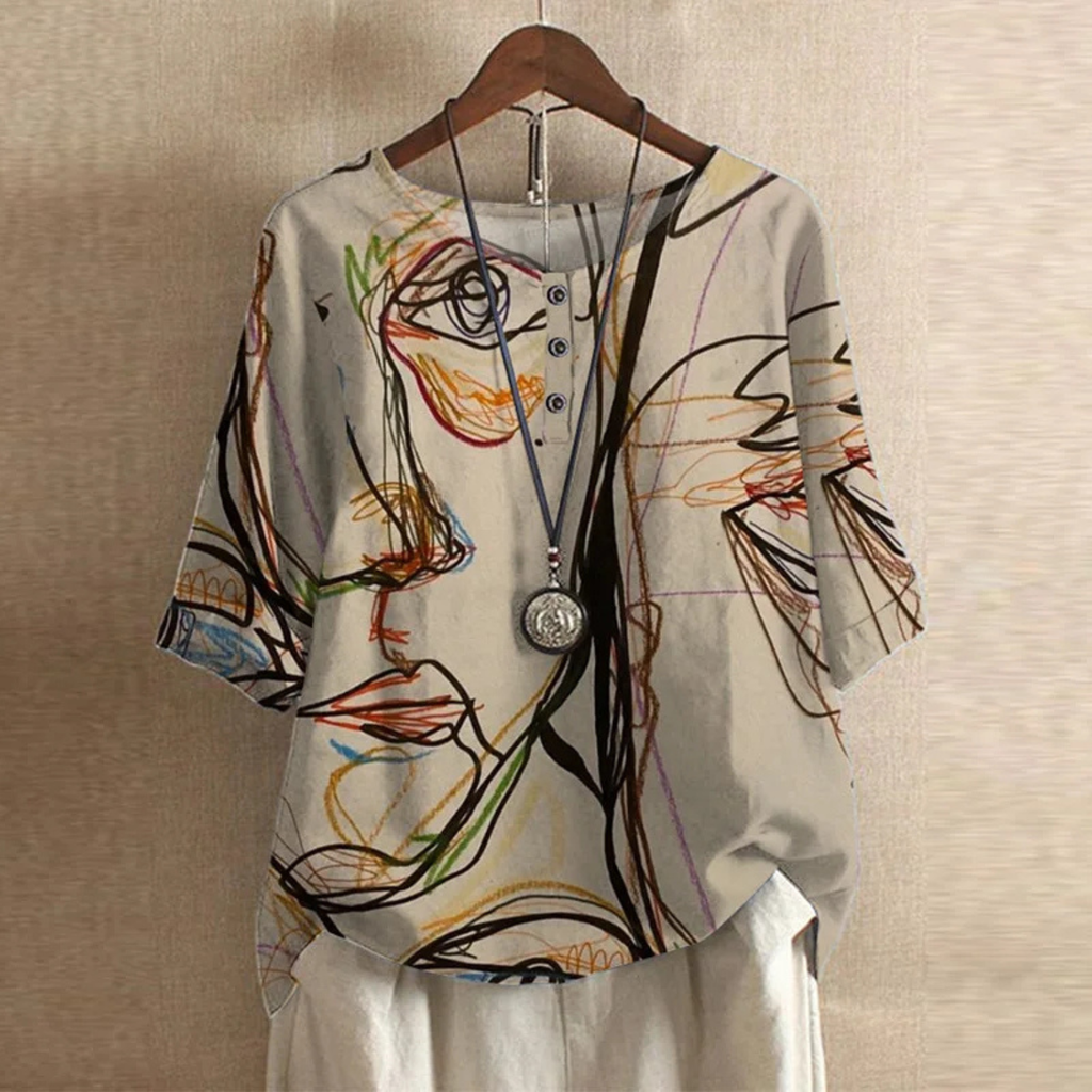 Women’s Boho Retro-Inspired Blouse Prescott Mode