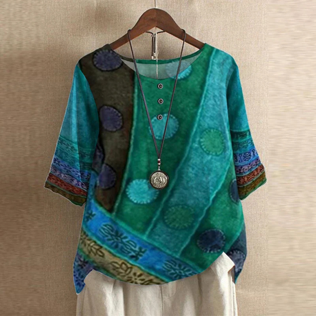 Women’s Boho Retro-Inspired Blouse Prescott Mode