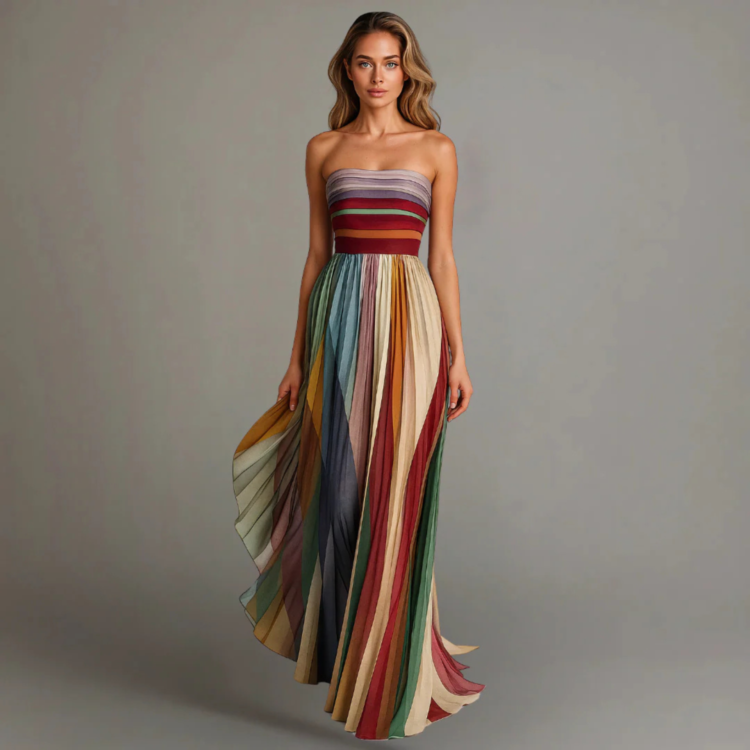 Women's Elegant Holiday Glam Maxi Dress Prescott Mode