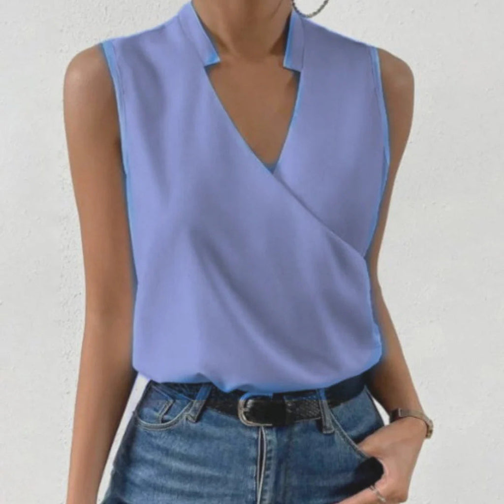 Women's V-Neck Summer Top Prescott Mode