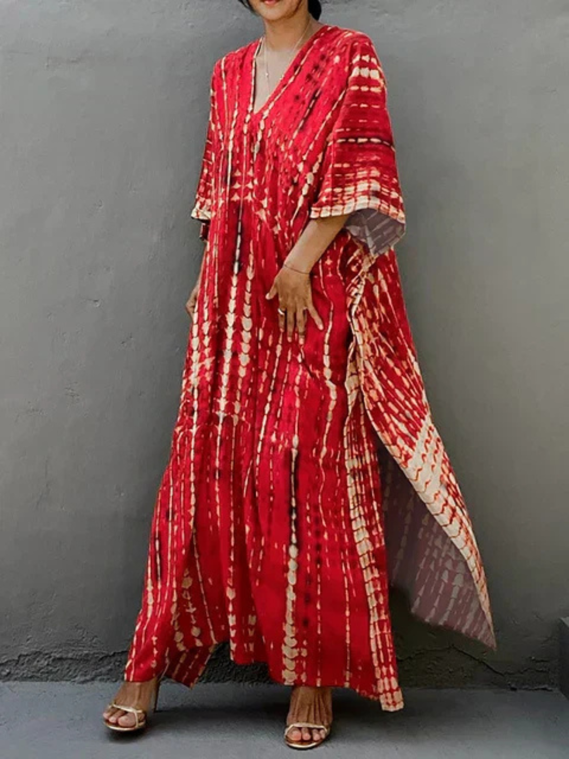 Women’s Boho Tie-Dye Maxi Summer Dress Prescott Mode