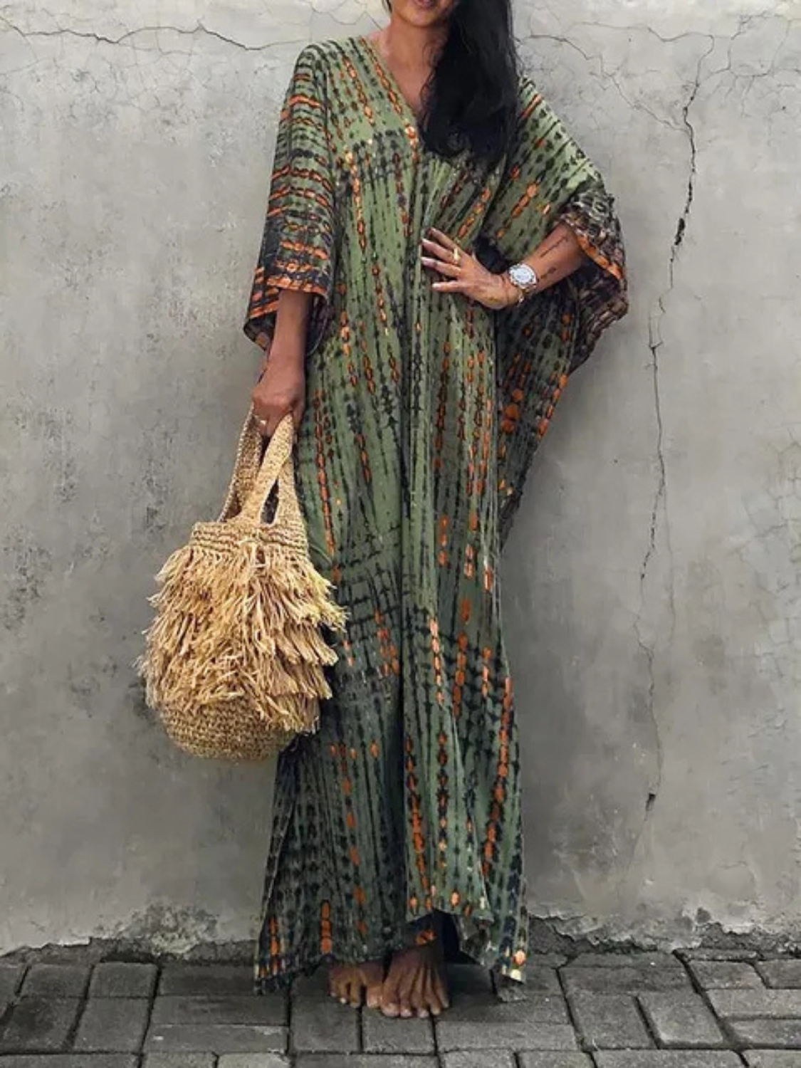 Women’s Boho Tie-Dye Maxi Summer Dress Prescott Mode