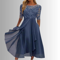 Women’s Elegant Lace Midi Dress Prescott Mode
