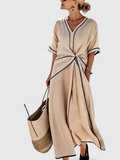 Women’s Elegant Twist-Front Maxi Dress Prescott Mode