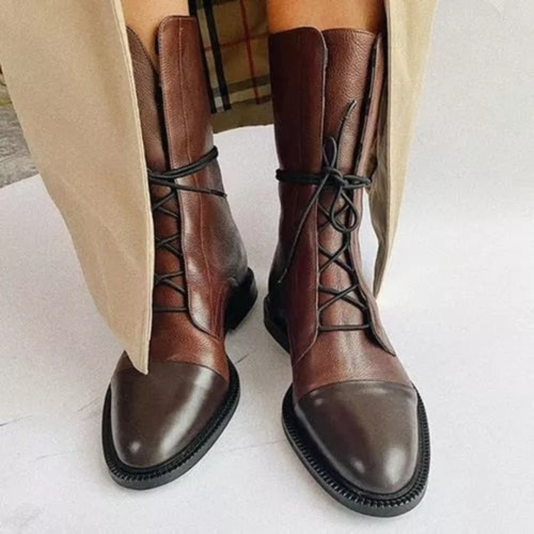 Women’s Leather Lace-Up Ankle Boots Prescott Mode