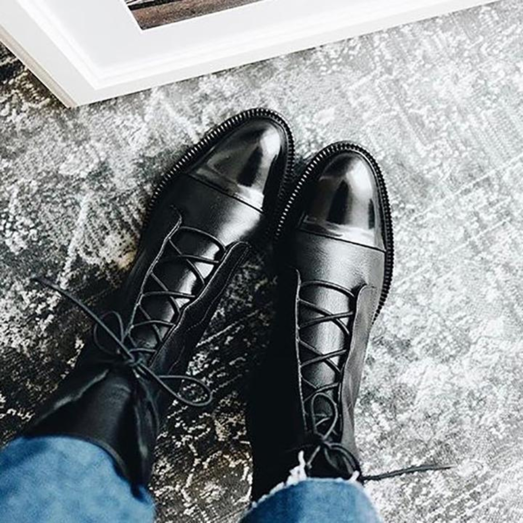 Women’s Leather Lace-Up Ankle Boots Prescott Mode