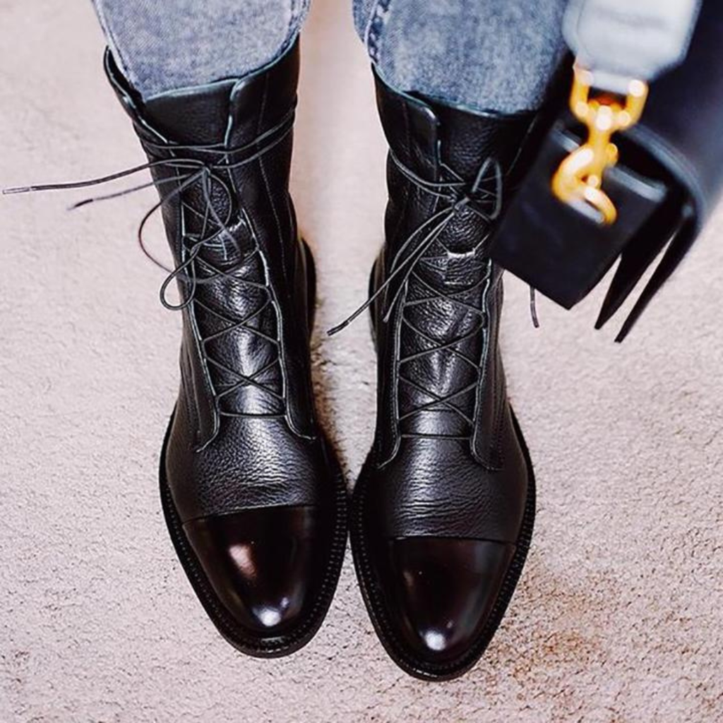 Women’s Leather Lace-Up Ankle Boots Prescott Mode