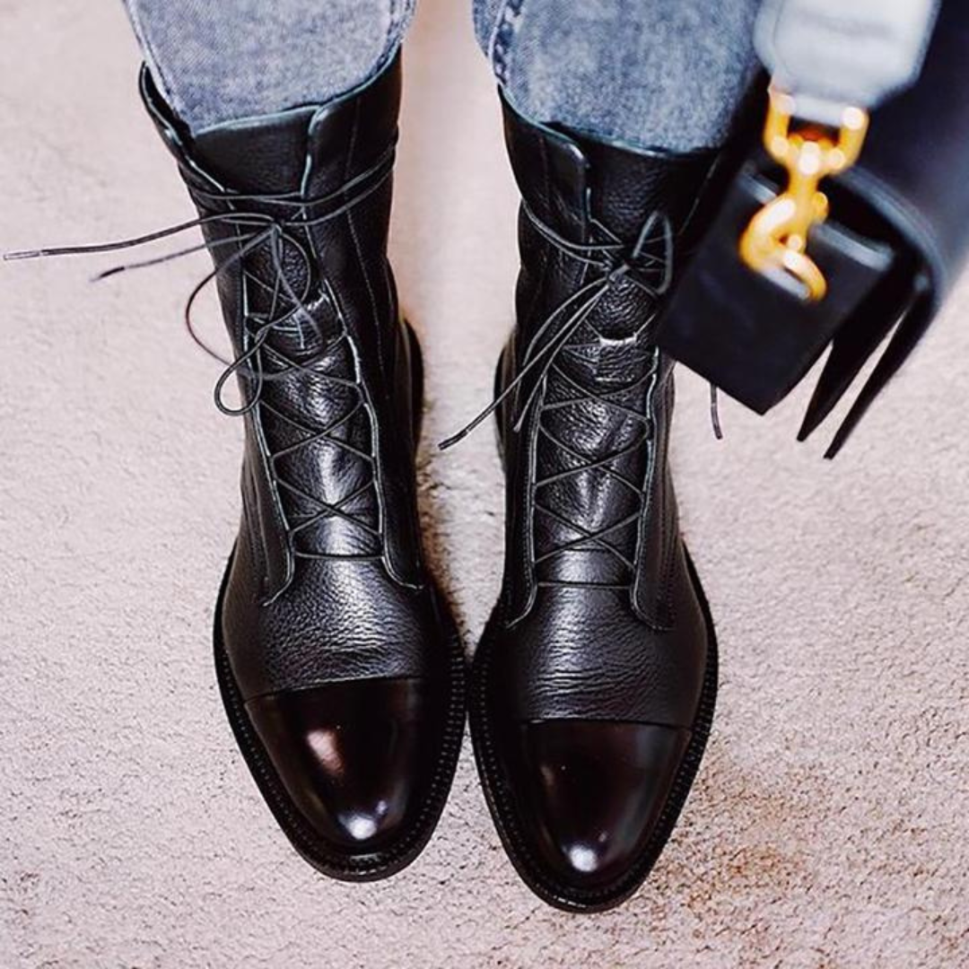 Women’s Leather Lace-Up Ankle Boots Prescott Mode