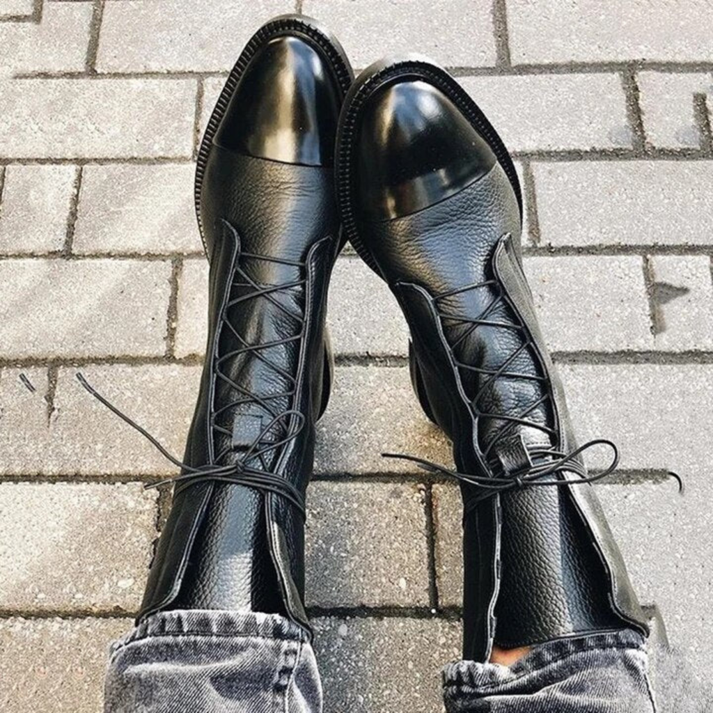 Women’s Leather Lace-Up Ankle Boots Prescott Mode