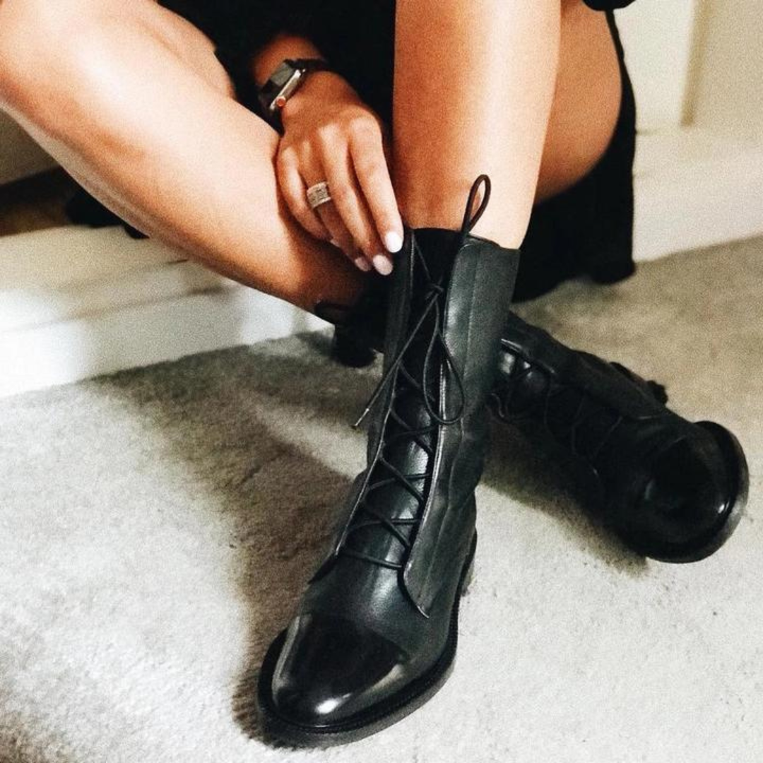Women’s Leather Lace-Up Ankle Boots Prescott Mode
