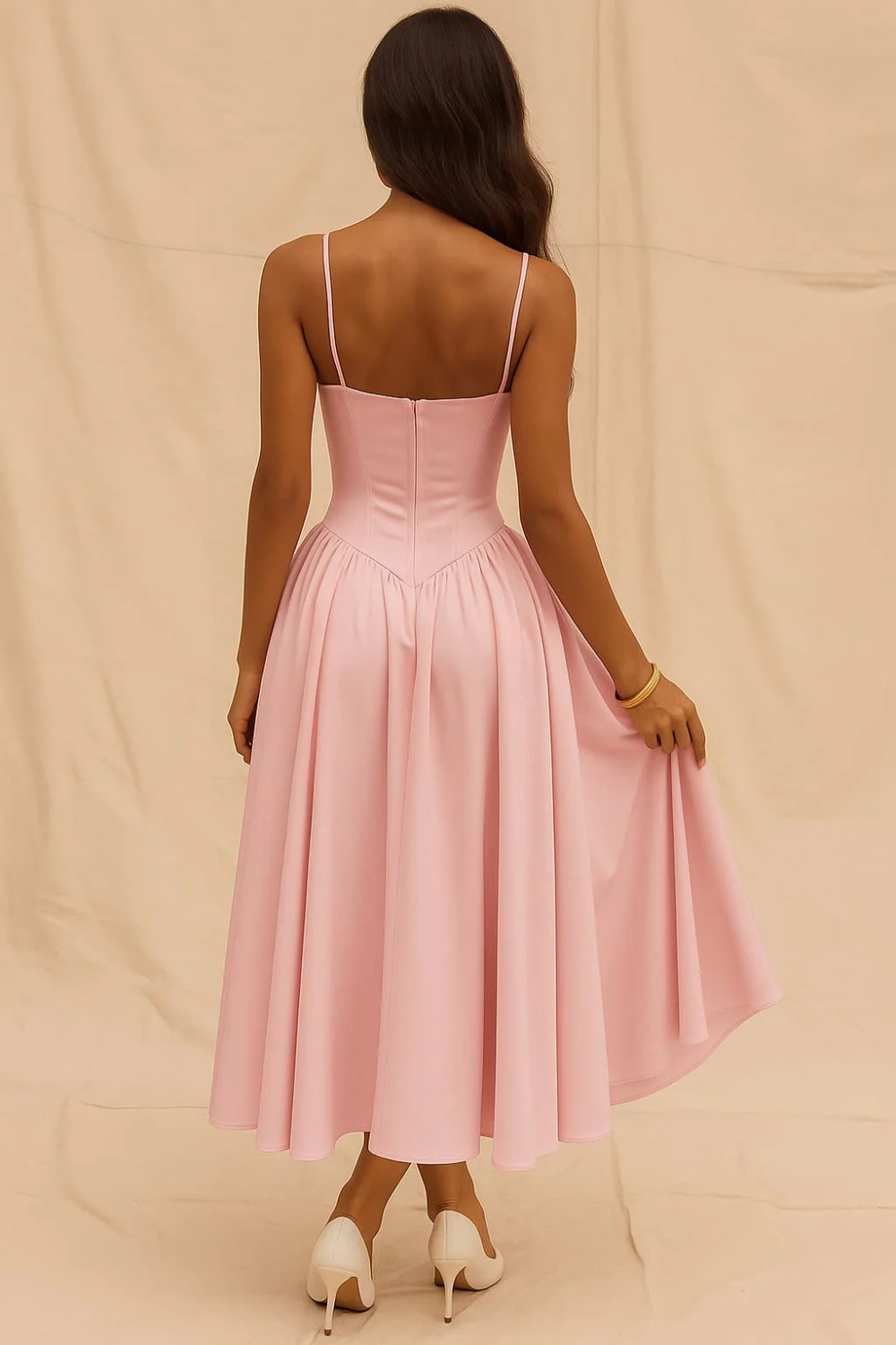Women's Pink Wedding Guest Dress Prescott Mode