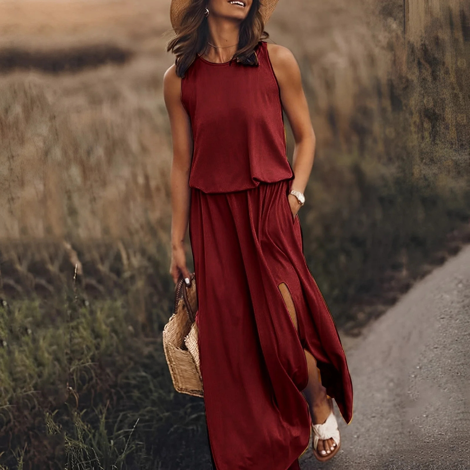 Women's Sleeveless Maxi Dress Prescott Mode