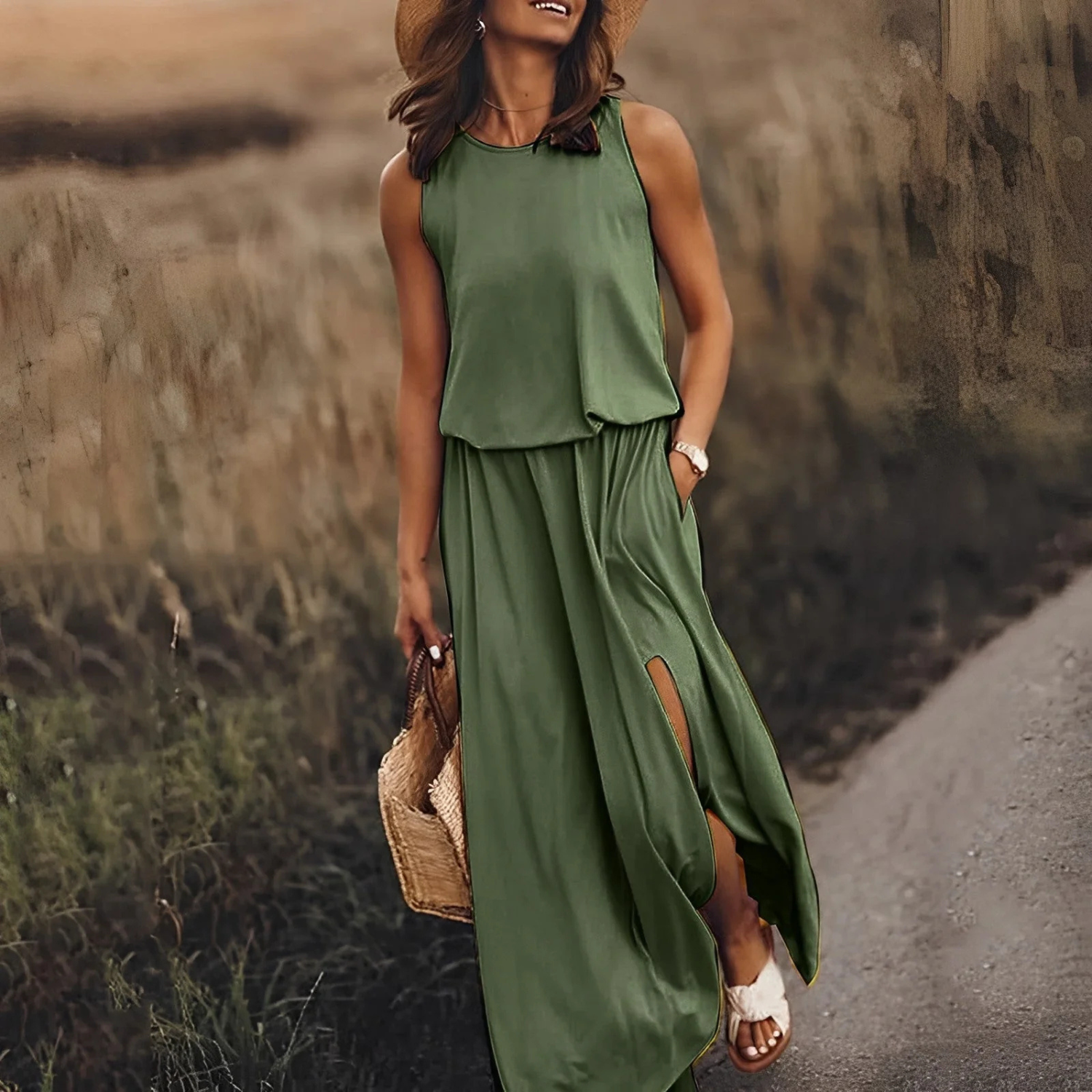 Women's Sleeveless Maxi Dress Prescott Mode